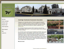 Tablet Screenshot of cambridgetownhomes.org